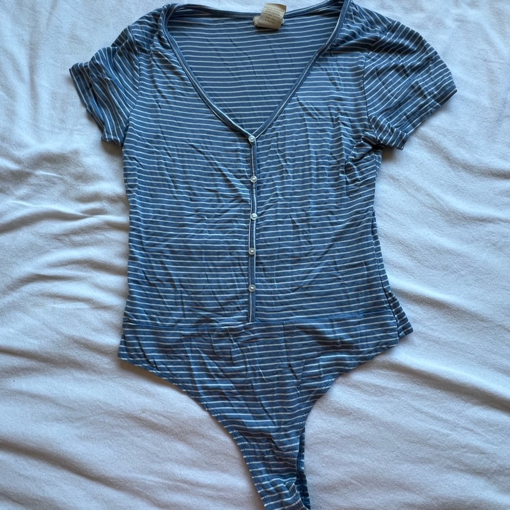 Striped Blue Bodysuit